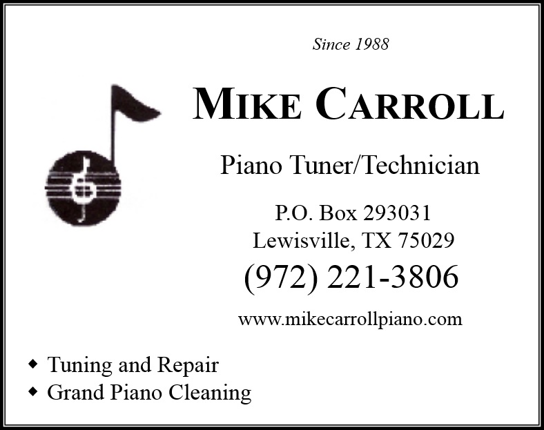 Mike Carroll Piano Ad