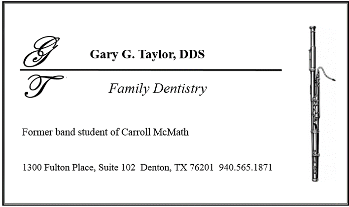 Gary G. Taylor Dental Ad
